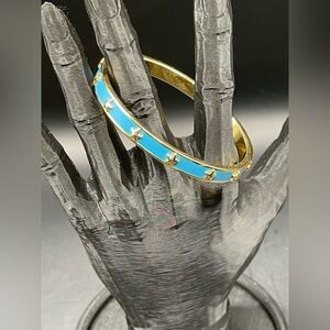 Coach Authentic NWOT Blue and Gold Star Bracelet